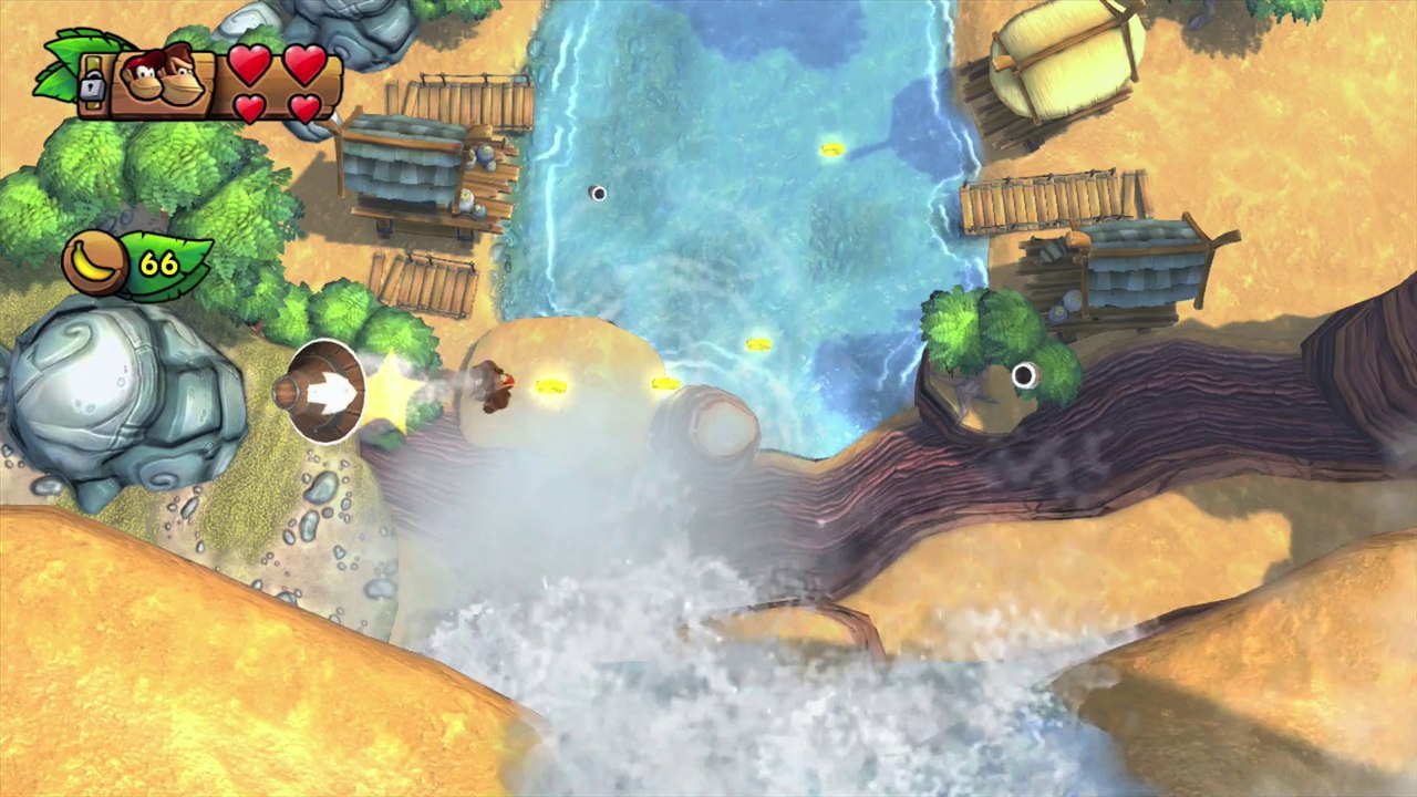 Donkey Kong Country: TF. Cañonazos en el cañón 3-6 - Gameplay - 100% puzzles y letras