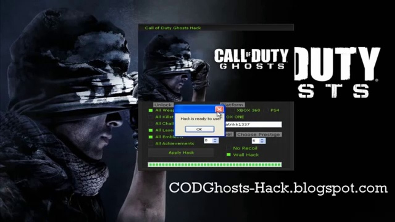 Call of Duty Ghosts Prestige Hack [WORKING February 2014]