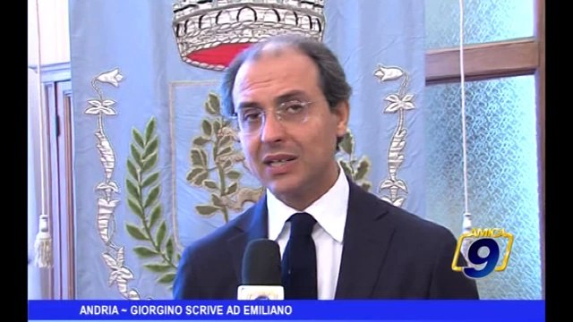 Andria | Giorgino scrive ad Emiliano