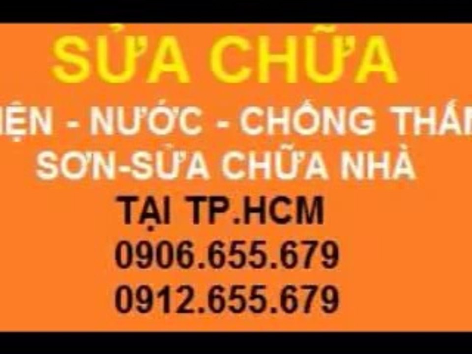 chuyen sua chua dien nuoc o quan 3 tphcm 0906655679