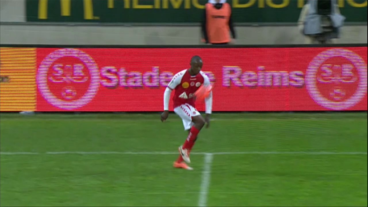 But Nicolas DE PREVILLE (21ème) - Stade de Reims - Valenciennes FC - (3-1) - 01/03/14 - (SdR-VAFC)