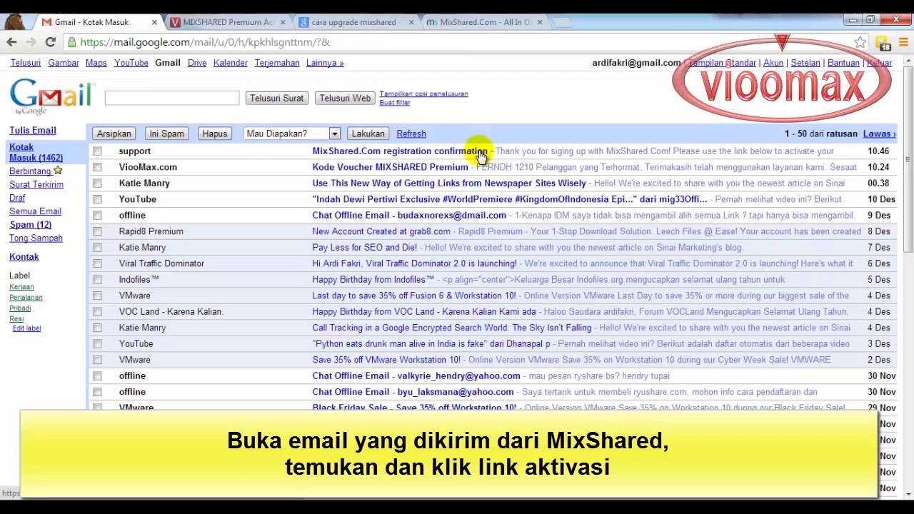 Membuat account MIXSHARED Free / Gratis