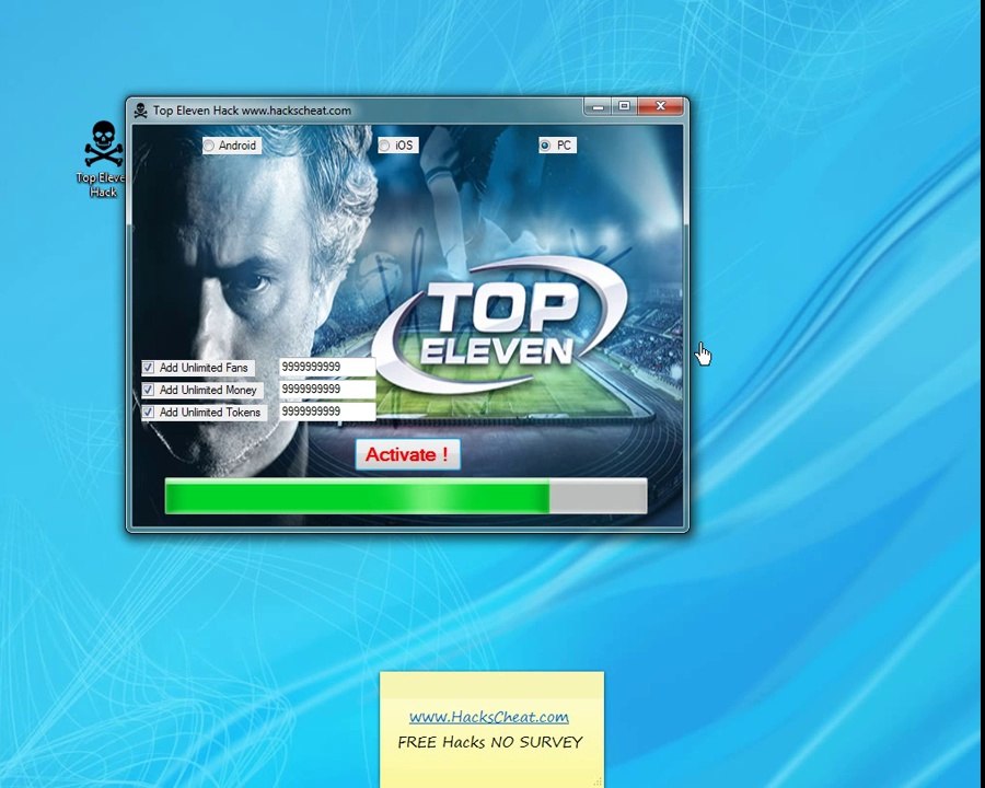 Top Eleven Hack CHEATS Download Link