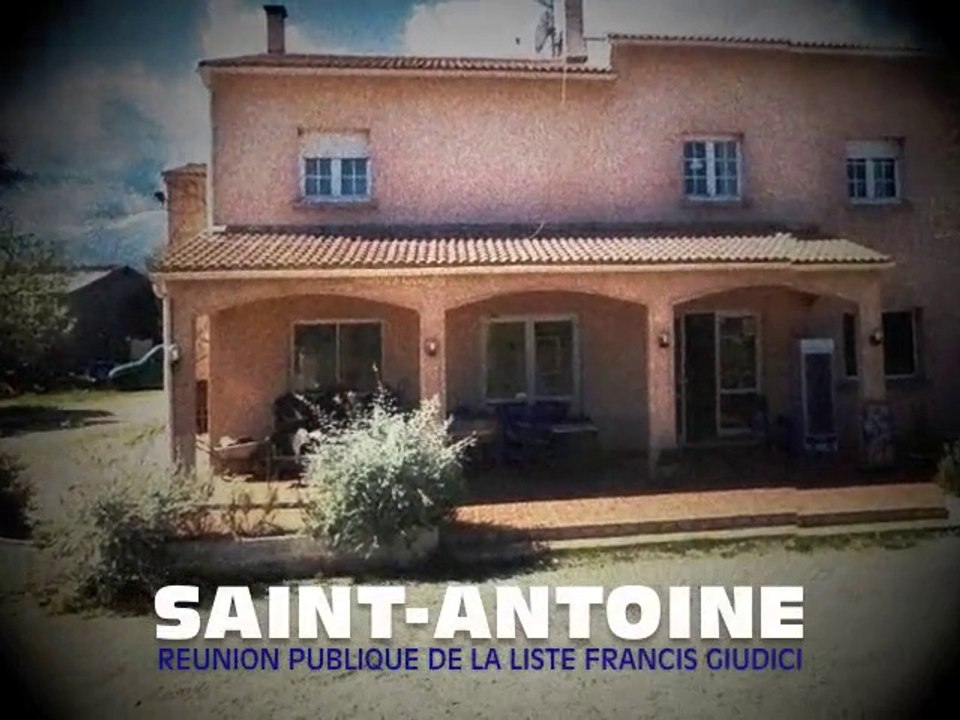 PRESENTATION DU PROGRAMME DE LA LISTE FRANCIS GIUDICI A SAINT-ANTOINE
