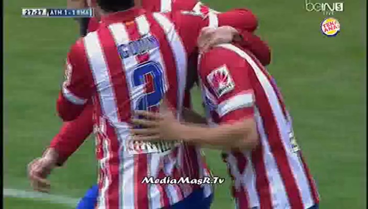 هدف اتليتكو مدريد الاول في ريال مدريد - الاسبوع 26 - 2/3/2014