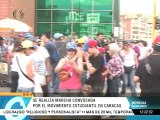 Estudiantes se concentran en 4 puntos de Caracas