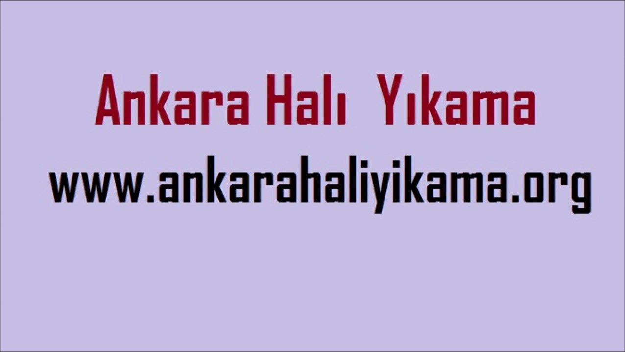 Ankara Halı Yıkama