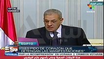 Llama Ibrahim Mehleb a egipcios a detener protestas en el país