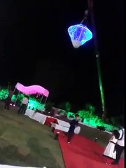 Horrible accident During entry of couple during their reception