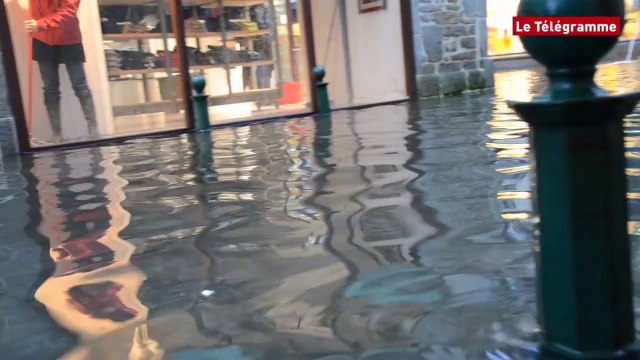 Quimper. L'Odet déborde, jusqu'à 25 cm rue Laennec