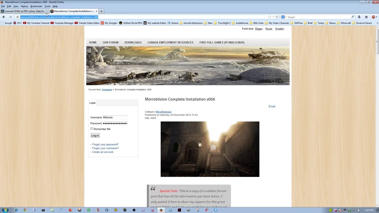 Converting a Webpage into PDF Format for Easy Access