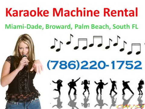 Rent Karaoke Machine Broward (786)220-1752