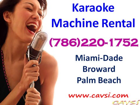 Rent Karaoke Machine South Beach (786)220-1752
