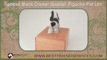 Spotted Cocker Spaniel Pet Urn