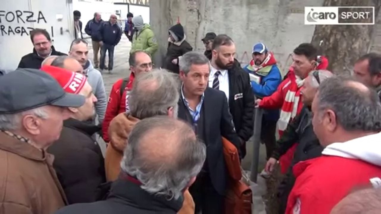 Icaro Sport. Rimini-Mantova 1-1, il dopogara e la contestazione dei tifosi