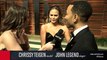 The Vanity Fair Oscar Party - Chrissy Teigen Just Wants to Dance with Pharrell's Hat at the V.F. Academy Awards Party