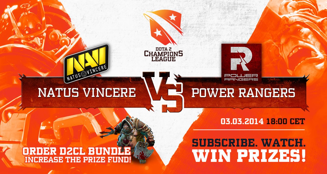 Na'Vi vs Power Rangers Game 1 - DOTA 2 Champions League TobiWan & Capitalist