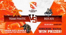 Fnatic vs RoXKIS Game 2 - DOTA 2 Champions League TobiWan & Capitalist