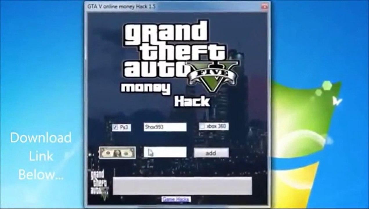 GTA 5 Online Money Hack Tool 100% working March 2014