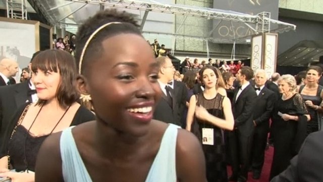 Asked what an Oscar win would mean to her, Lupita responds with a lot