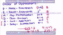 Algebra Tutorial 2  Order of Operations By MNRAQ