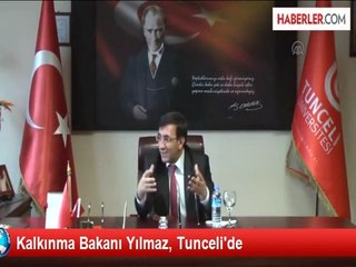 Kalkınma Bakanı Yılmaz, Tunceli'de
