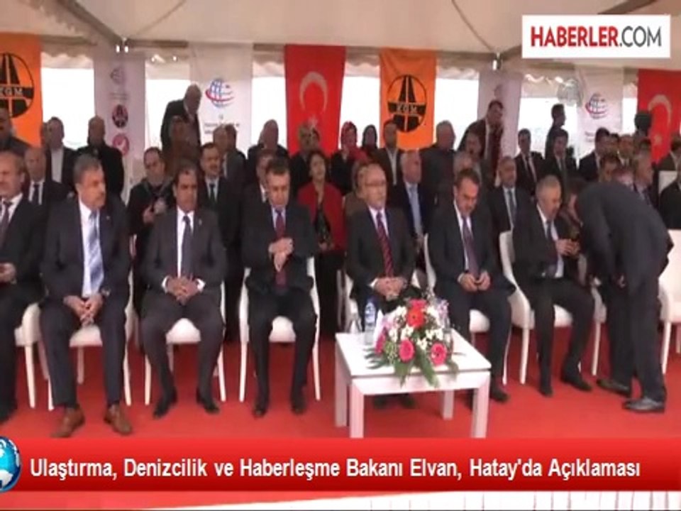 Ulaştırma, Denizcilik ve Haberleşme Bakanı Elvan, Hatay'da Açıklaması