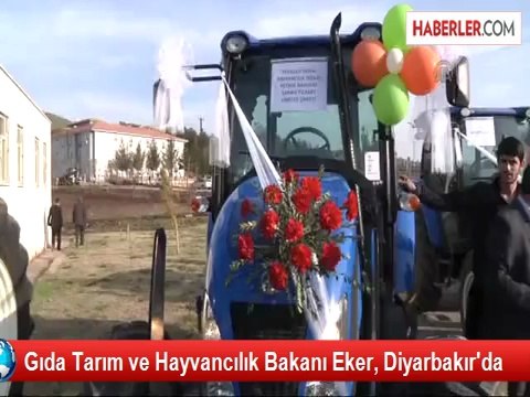 Gıda Tarım ve Hayvancılık Bakanı Eker, Diyarbakır'da