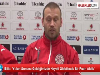 Bilic: 'Yolun Sonuna Geldiğimizde Hayati Olabilecek Bir Puan Aldık'