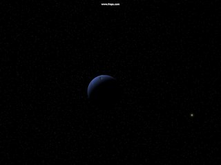 Neptune moon passes fast