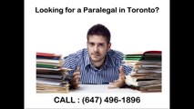 Affordable Paralegal Services In Toronto - Call 647-496-1896