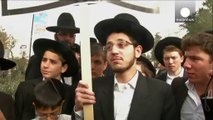 Ultra-Orthodox Jews stage mass protest to denounce conscription bill