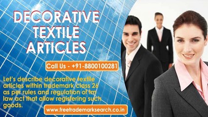 Trademark Class 26 | Fancy Goods