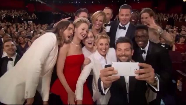 Oscars Selfie: Ellen Oscar Selfie With Stars