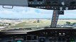 FSX Air France Boeing 737 Landing @ Chicago ( Cockpit ) ( HD )