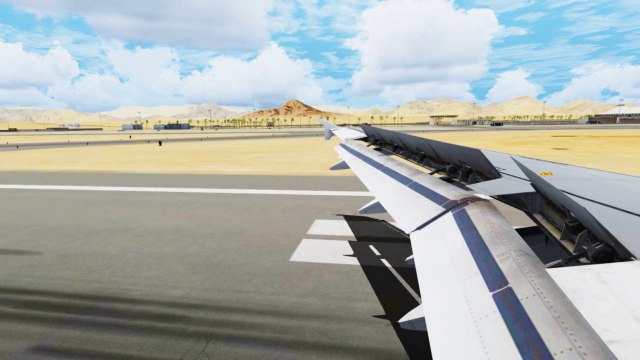 FSX EgyptAir Airbus A320 Landing @ Sharm El Sheikh ( Wing ) ( HD )