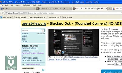 How to Change Facebook Theme or Skin - ViDHiPPO.COM