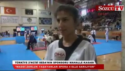 Türkiye 2'ncisi Seda'nın sponsoru mahalle kasabı