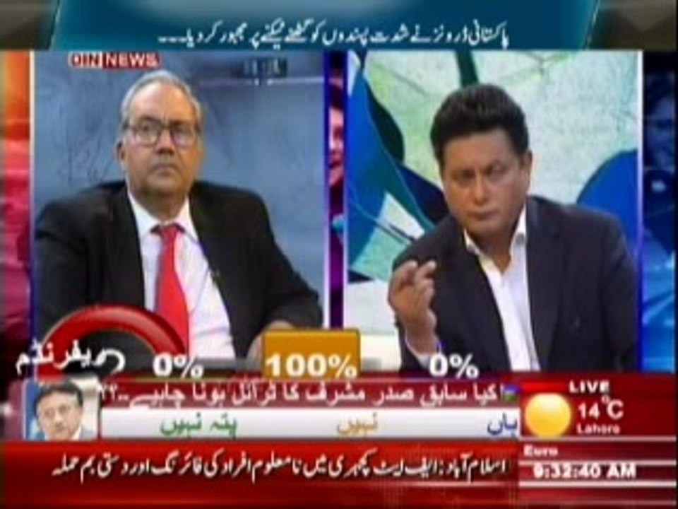 Pakistan Online with PJ Mir (Hukumat Ka Shidat Pasando Ke Khilaf Fazai Hamle Rokne Ka ILan) 3rd March 2014 Part-1