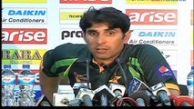 Misbah about Shahid Afridi, Press Conference  India v Pakistan, Asia Cup