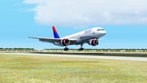 FSX Delta Boeing 757 Landing @ New Orleans ( Outside ) ( HD )