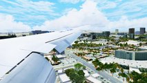 FSX Korean Boeing 777 Landing @ Las Vegas ( Wing ) ( HD )