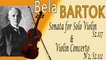 Béla  Bartók - BARTOK SONATA FOR SOLO VIOLIN, SZ. 117 & VIOLIN CONCERTO NO. 2, SZ. 112