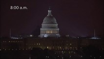 Timelapse shows snow blanketing Capitol Hill