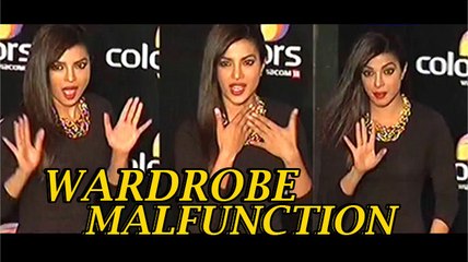 Priyanka Chopra’s wardrobe Malfunction in Colors Party