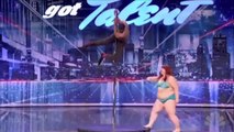 Fat Stripper Lulu _ Nick Cannon Strip on America_s Got Talen