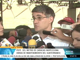 Trabajos de mantenimiento en el Metro de Caracas registran 95% de avance