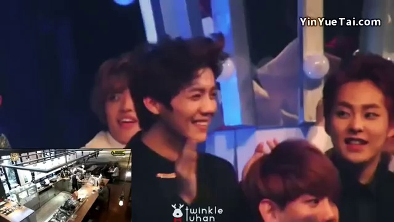 EXO Luhan's reaction to his own drama,sooo funny! (Fancam)