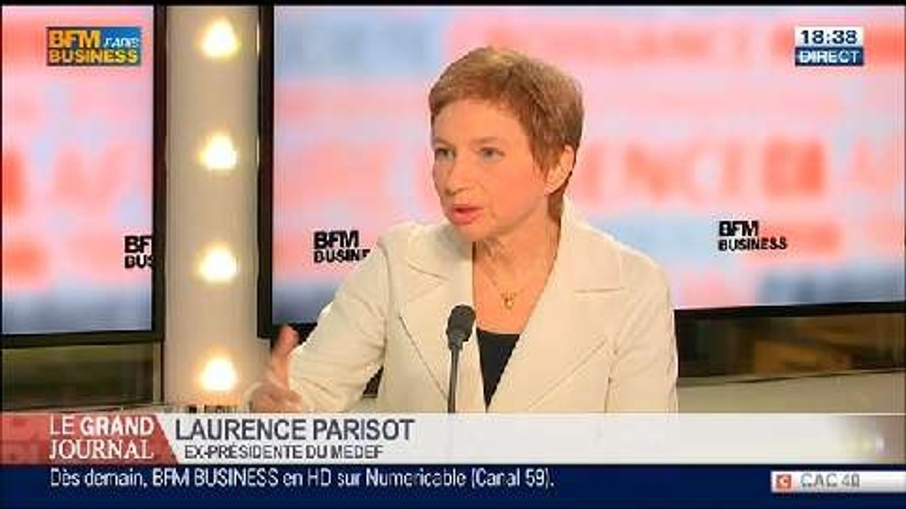 Laurence Parisot, ancienne présidente du Medef et vice-présidente de l'Ifop, dans Le Grand Journal - 03/03 3/4
