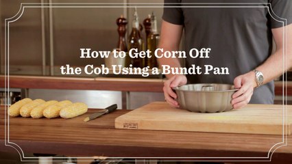 How to Get Corn Off the Cob Using a Bundt Pan
